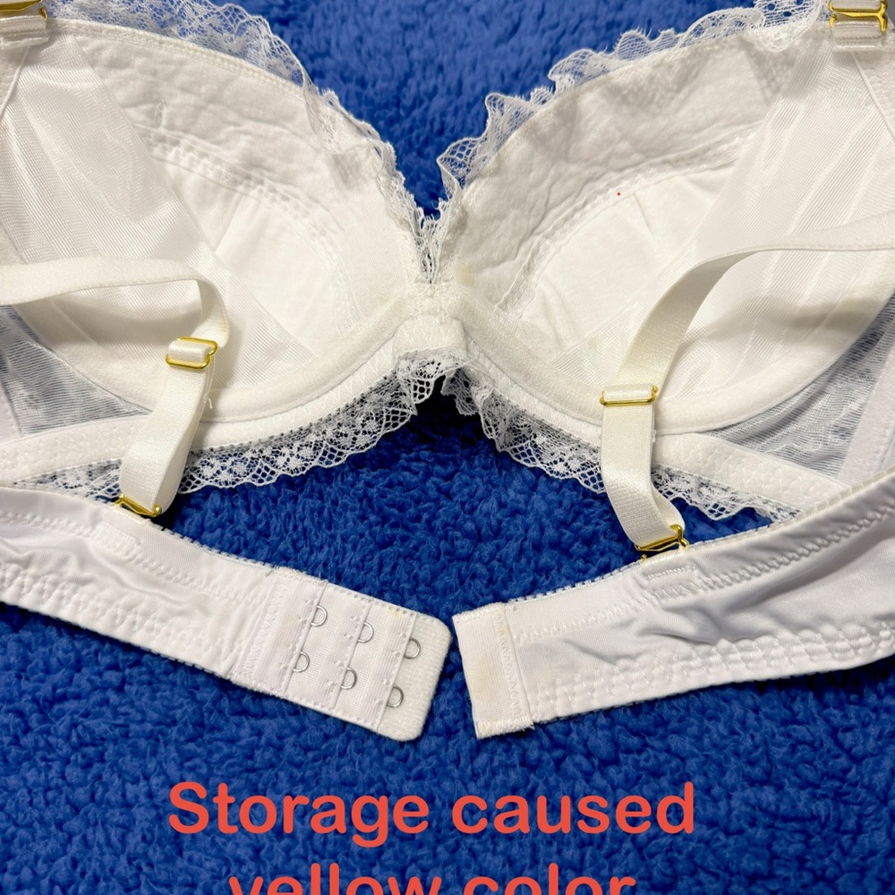 US-34B/JP-D75 Japanese Brand Floral Embroidery Push Up Bra And Panty Bikini Set - Picture 10 of 16